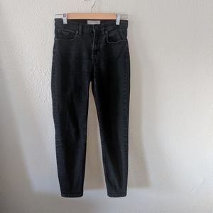 Everlane high rise skinny black ankle Jean size 26